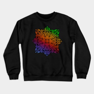 Rainbow mandala full of hearts and love Crewneck Sweatshirt